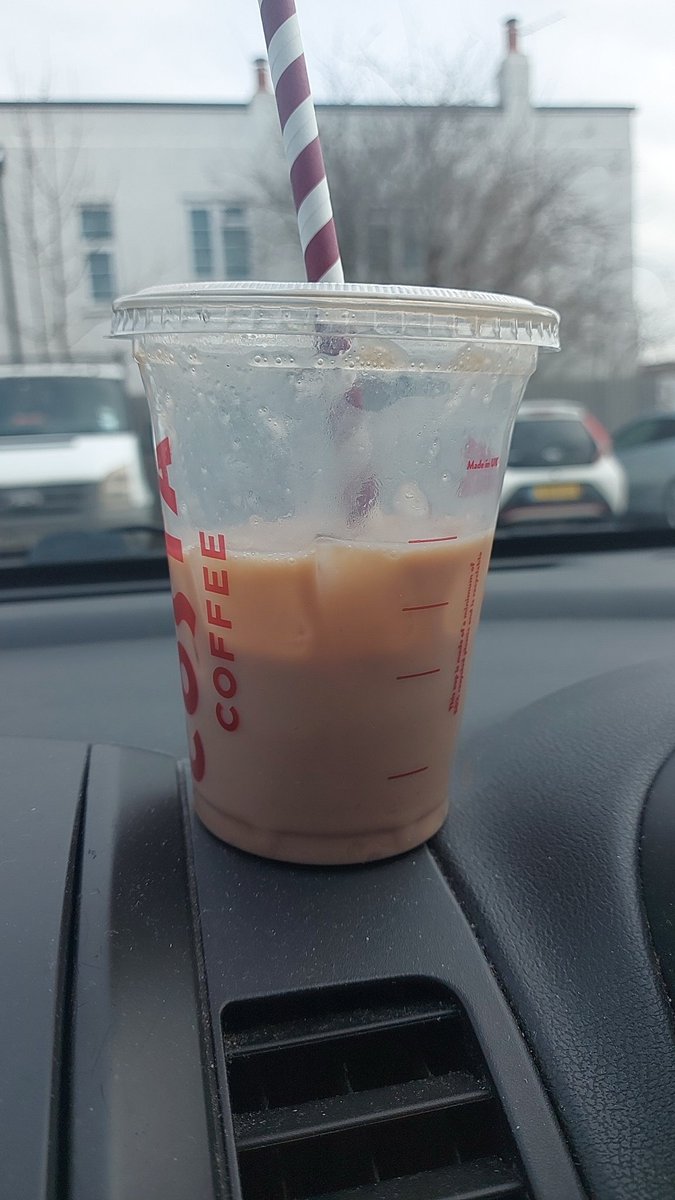 AbbsMortimer's tweet photo. @CostaCoffee is this what a rolo milkshake meant to look like , milk with ice cubes ?? If so you can not class that as a milkshake https://t.co/VRo7BvdcGw