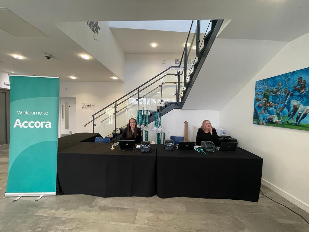 outsourcedchat's tweet photo. Delighted to be supporting @Accora_Ltd at their Conference North - Occupational Therapy in 2023 and beyond @Etihad_Stadium. #eventprofs #Accora #futureofOT https://t.co/5FEHq8FIoU