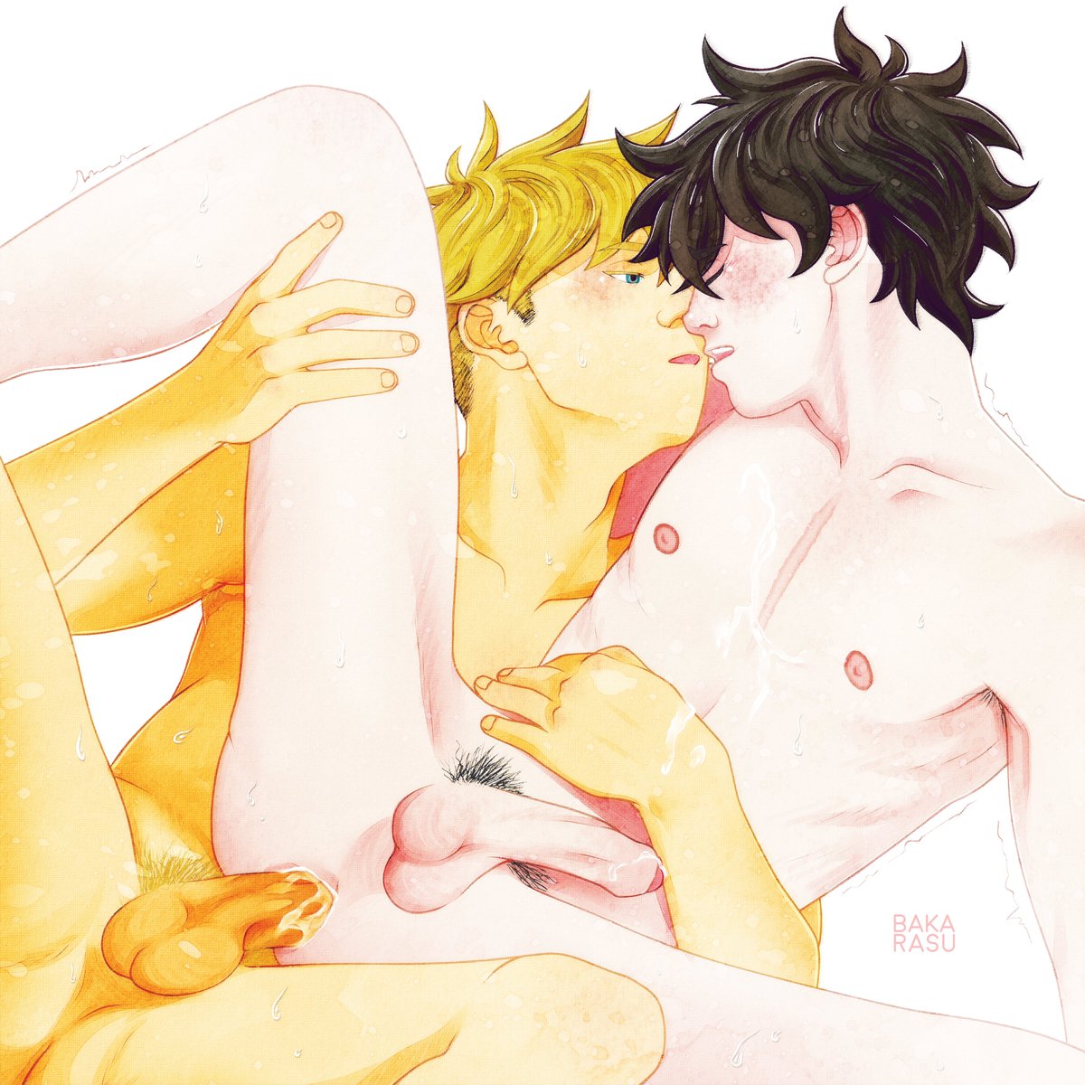 baka_rasu's tweet photo. It's not very convenient to fuck like in porn. But it's still very exciting and hot! Do you fuck like in your favourite #porn?

You can support me and see more than 50 NSFW pics on my patreon for 5€/month !

https://t.co/2ndAaEN3nc

#nsfw #bara #yaoi #gay #illustration #gayporn https://t.co/YQHQeB7tOG