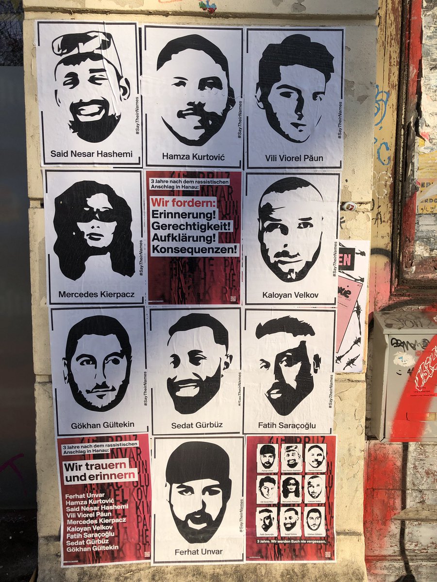 VVNBdALeipzig's tweet photo. Wir trauern! 😢 

#hanau #SayTheirNames @vvn_bda @wien_kzvb https://t.co/plaUEGGooC