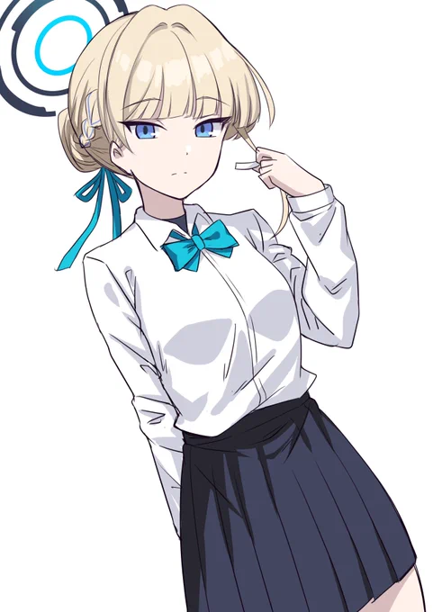 トキも制服着てくれらくがき#ブルアカ 