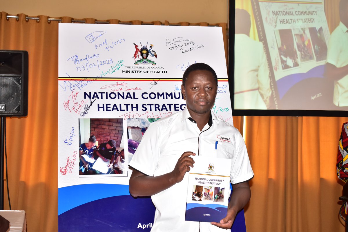 GenderHeroes's tweet photo. We joined @MinofHealthUG, @GovUganda, @Amref_Uganda, and other IPs to launch the #NationalCommunityHealthStrategy aimed at capacity building of communities to be agents of their own health which is a foundation for achieving better health outcomes. #Communityhealthweek2023 https://t.co/SQfT0iItw5