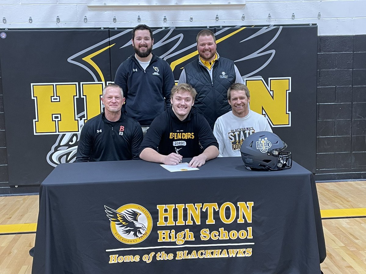 Congratulations to <a href="/DivisGarrett/">Garrett Divis</a> who is headed to <a href="/DordtFB/">Dordt Football</a> ! <a href="/BlackhawksFB/">Blackhawk Football</a>