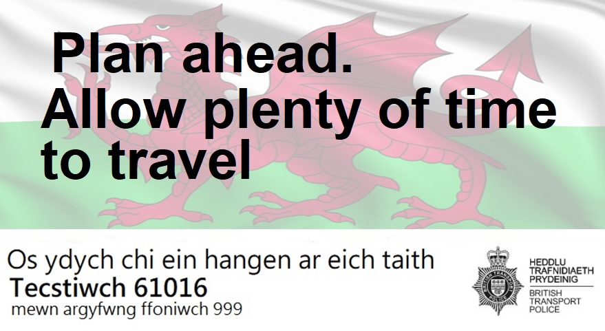 BTPWales's tweet photo. 🏈Going to the Scotland V Wales rugby match at #Murrayfeild on Saturday? Trains to and from #Edinburgh will be busy all day. Plan ahead and allow plenty of time to travel.
📲If you need us text 61016 or 999 in an emergency. #CmonWales🏴
#SCOvWAL #SixNations https://t.co/2cecBfLkDw