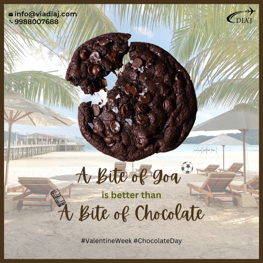 A Bite of Goa is better than A Bite of Chocolate!
.
#ChocolateDay  #chocolate  #ValentinesWeek  #ValentinesDay #travelphotography  #love #couples  #traveltogether #goa