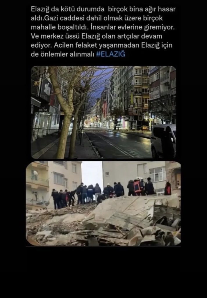 3 sene önce yaşanan Elazığ depreminden sonra insanlar yine evlerine giremiyor çoğu hasarlı ve yine aynı korku aynı acı #ElazığdaOhalİlanEdilsin #ElazığAfetbölgesiilanedilsin