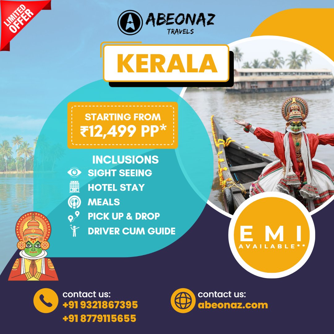 abeonaz's tweet photo. Travel to KERALA now!
4.6/5 Google Rating
40+ client reviews on Google
Abeonaz Travels +91 8591652819
info@abeonaz.com | https://t.co/0FJKrcED8l
#abeonaztravels #travelling #tourism #traveltheworld #roadtrip #instatraveling #mytravelgram #traveladdict #travel #traveldiaries https://t.co/GP3C5Rc4cV