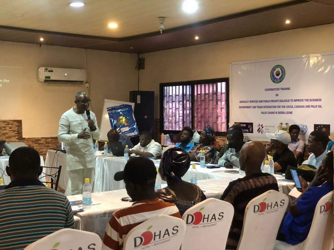 SLeCAD and International Trade Centre (ITC), West Africa Competitive Programme (WACOMP) Trained 30 Agribusiness Companies, SMEs and Cooperatives to improve on the business environment &amp; trade
 For More on this Click the link below; 
facebook.com/slecad.sierral…