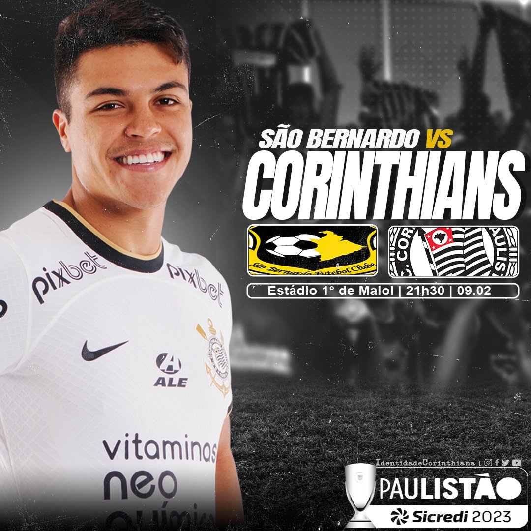 Identidade Corinthiana on Twitter "DIA DE CORINTHIANS! ⚽ São Bernardo x Corinthians 🏆 Paulistão
