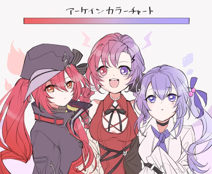 絶賛育成中この御三方のデザインとても好き#無期迷途 