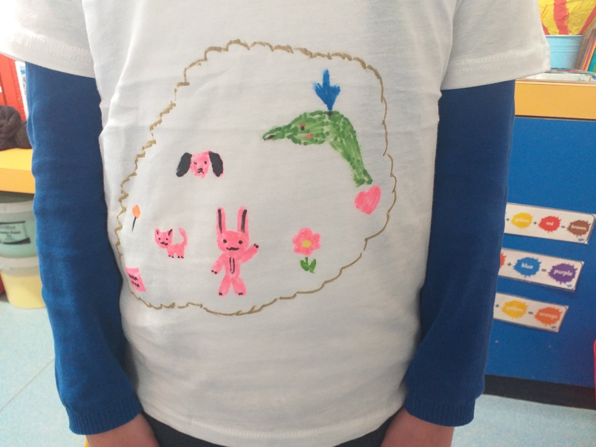PyramidatUWL's tweet photo. Been visiting Pyramid clubs over the last couple of weeks.  So lovely to see children who are so much more confident and relaxed in themselves.  And such amazing t-shirt decoration by 8 year olds - I'm so proud of them and they're so proud of themselves. https://t.co/uyOzCDCKnS