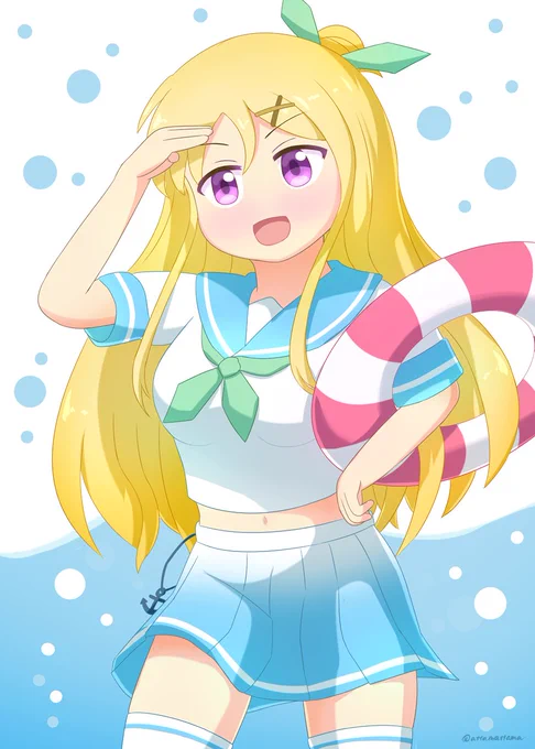 #ニーハイの日 遅刻でしたここ1年で描いたのからピックアップ!ニーハイ好きだけどけっこう控えめかな?もっと強調したポーズも描いてみたいね! 