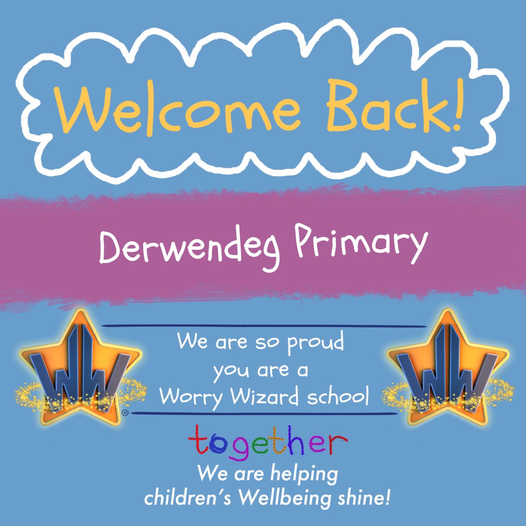 TheWorryWizard's tweet photo. Welcome back @DerwendegSchool ✨We’re so proud you’re a Worry Wizard school. Thank you for chatting @LynWgl about how to help your children’s #Wellbeing shine. We work closely with all our #WorryWizard schools to ensure we best meet the needs of every child in our Community 🌍💫 https://t.co/fof5O8Gpml