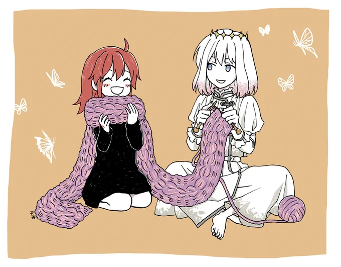 職人の手作りラブラブWマフラー。 