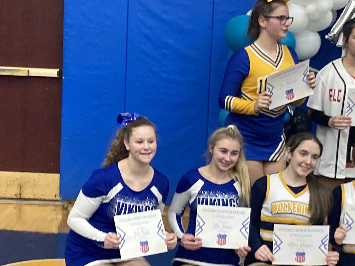 Congratulations Grand Island Varsity on a First place win and our Highest Score of the season! Special congratulations to our Seniors Sarah and Kenzie who were honored at the NFL Championship. Congratulations to Julia on making 2nd All League and Chloe making 1st All League!