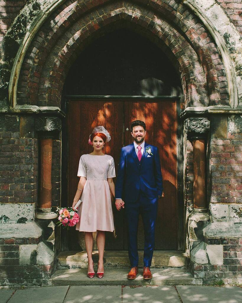 Ellen+Blake, at St Stephen Church- Hampstead 💕🖤 
.
.
.
.
.
#london #tbt #wedding #alternativebride #alternativeweddingphotographer #portraitcollective #weheartpictures #londonwedding  #londonbride  #freepeoplewedding  #peoplescreatives #hampsteadwedd… instagr.am/p/CocKcdXM1nV/