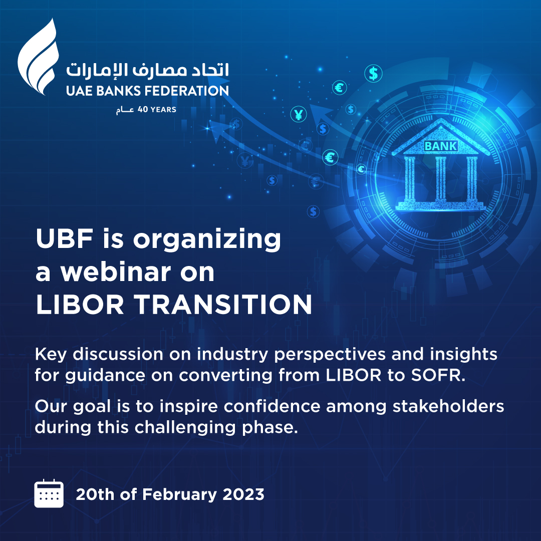 UAEBF's tweet image. UBF is organizing LIBOR TRANSITION  webinar on industry perspectives and insights for guidance on converting from LIBOR to SOFR.

#LIBORTransition #LIBOR #SOFR #UBF #UBFWebinars