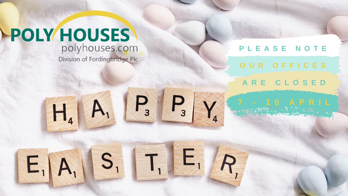 Happy Easter one and all - from the team here at Polyhouses.com, Fordingbridge plc

#EasterSunday #horticulture #Easterweekend