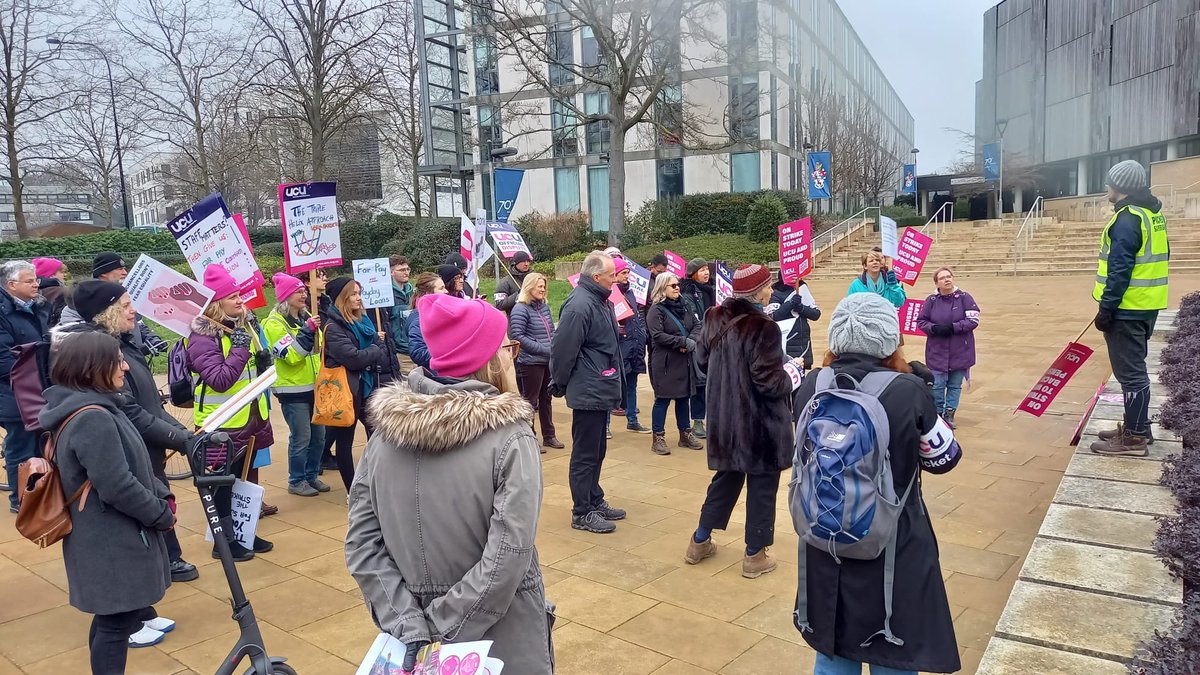SouthamptonUCU's tweet photo. Heard from our fantastic pensions rep Traute Meyer during our rally today - it is CLEAR that the cuts can and should be reversed #ucuRISING #UCUstrike https://t.co/tF3sEgaVEP