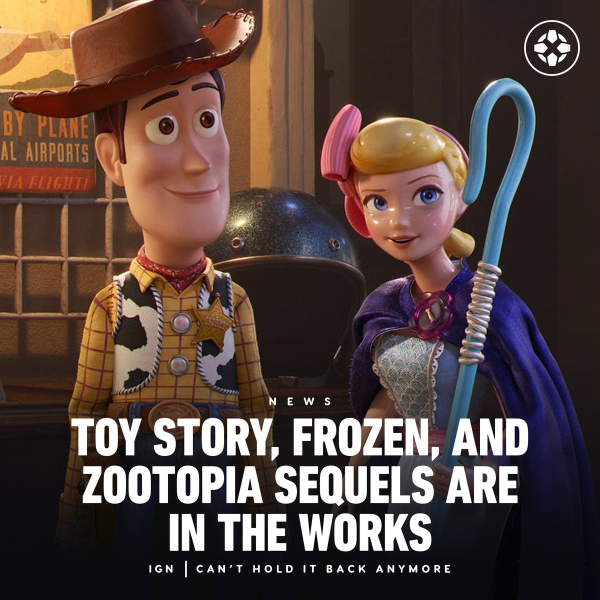 CEO da Disney anuncia sequências de Toy Story, Frozen e Zootopia