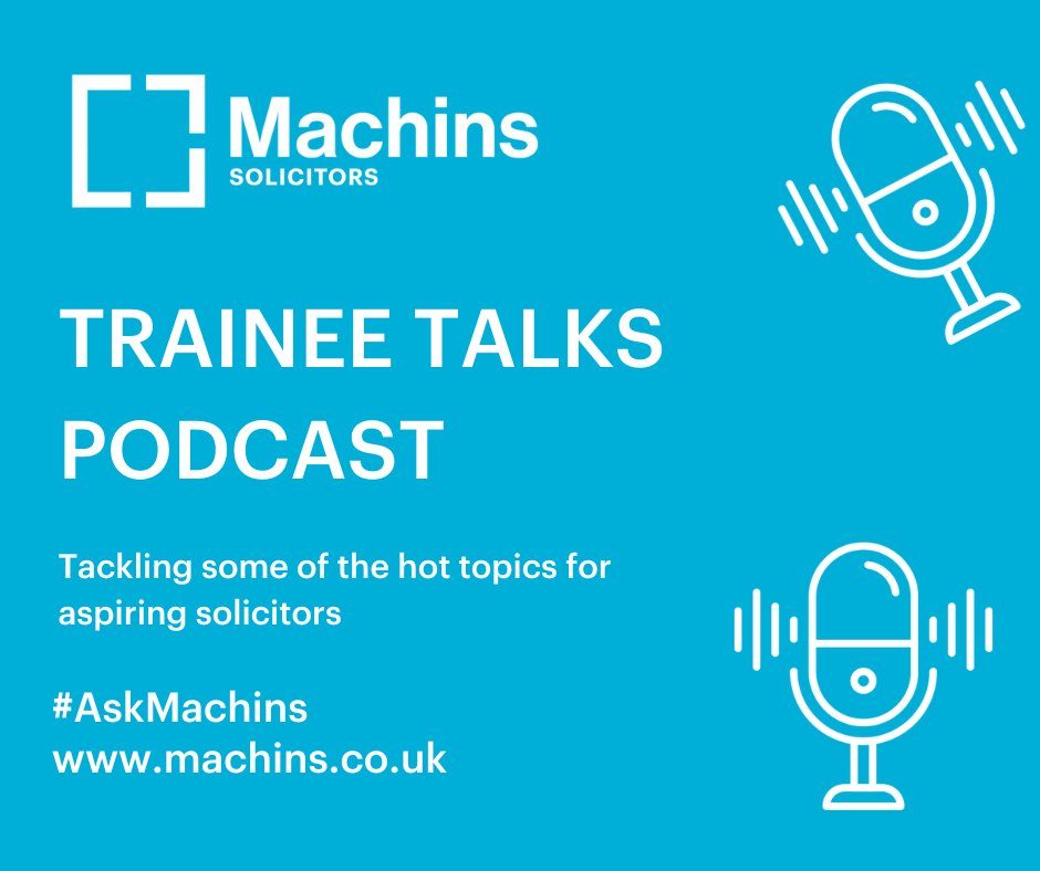 MachinsLaw's tweet photo. ⚡Hot off the press⚡ Take a listen to our latest podcast series, 'Trainee Talks' where @ZPorterLaw invites current trainees, solicitors and partners at Machins to discuss 
🎙️ Work/Life Balance
🎙️ Commercial Awareness
🎙️ Interviewing
🎙️ Imposter Syndrome
https://t.co/dXjqyVKNwe https://t.co/c10kNdLiqn