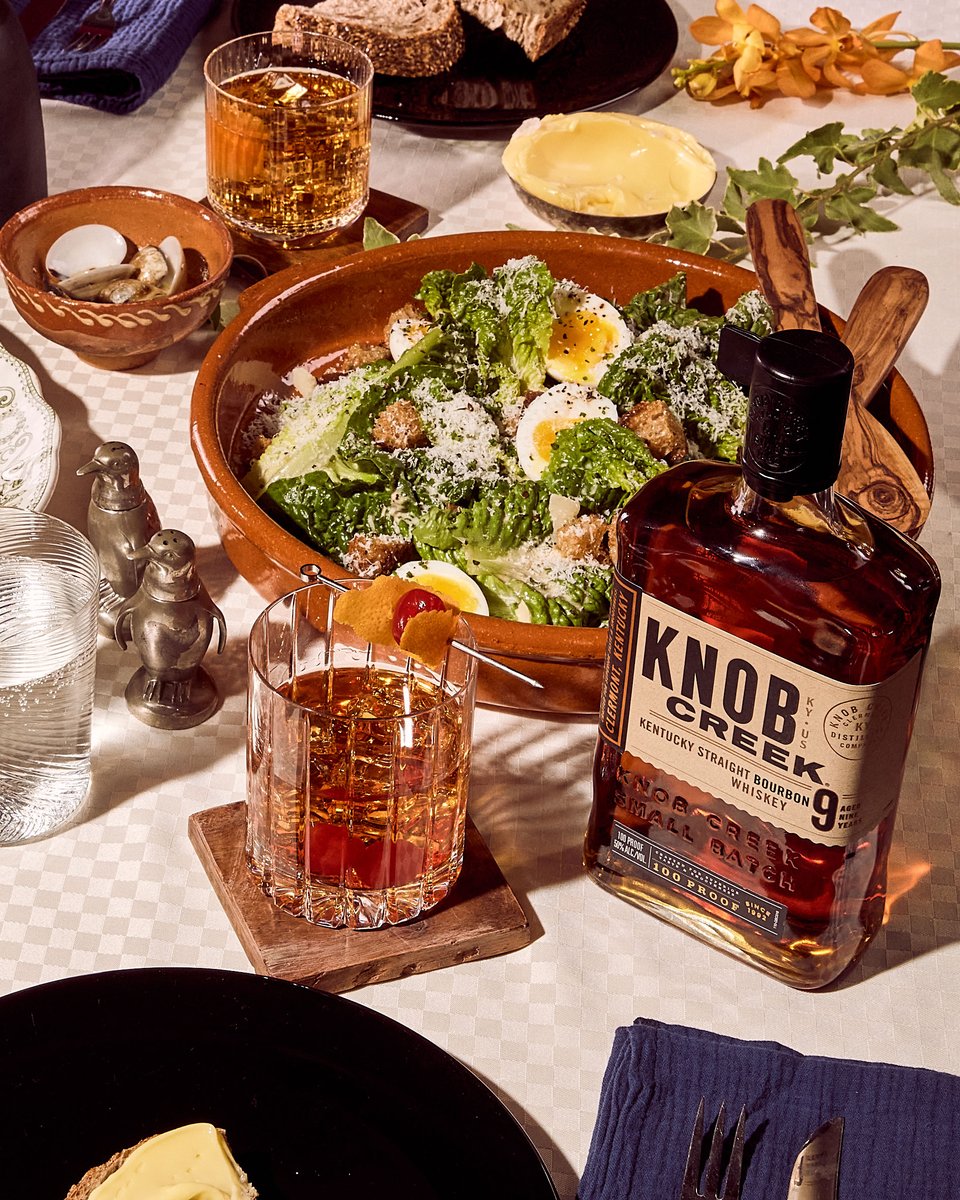 Host with the most: elevate your spread with a bottle of #KnobCreek — your guests will thank you 😉🥃