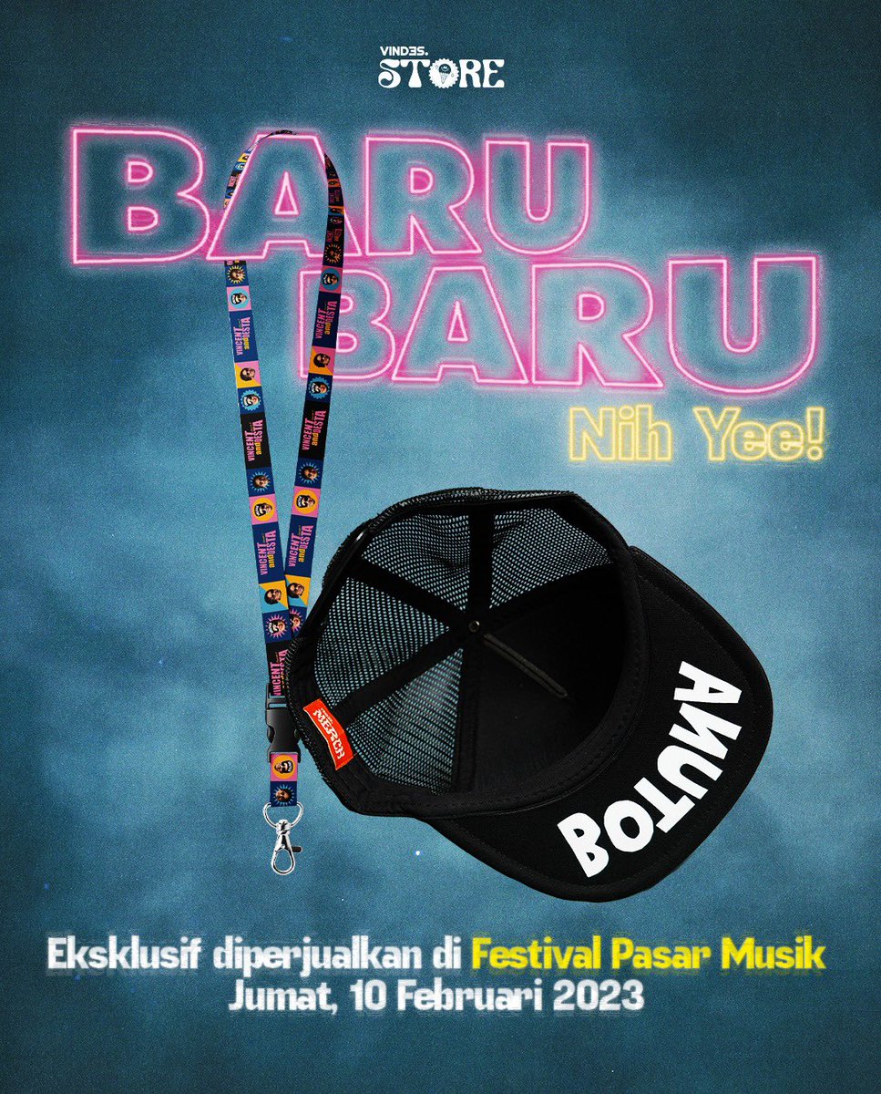 vindestwitt's tweet photo. Jawabannya adalah TOPI BOTUNA!
Akan segera diperjual-belikan mulai esok hari di Festival Pasar Musik. Sampai jumpa esok hari~
#Vindes
#VindesStore https://t.co/gFat9Fyrsf
