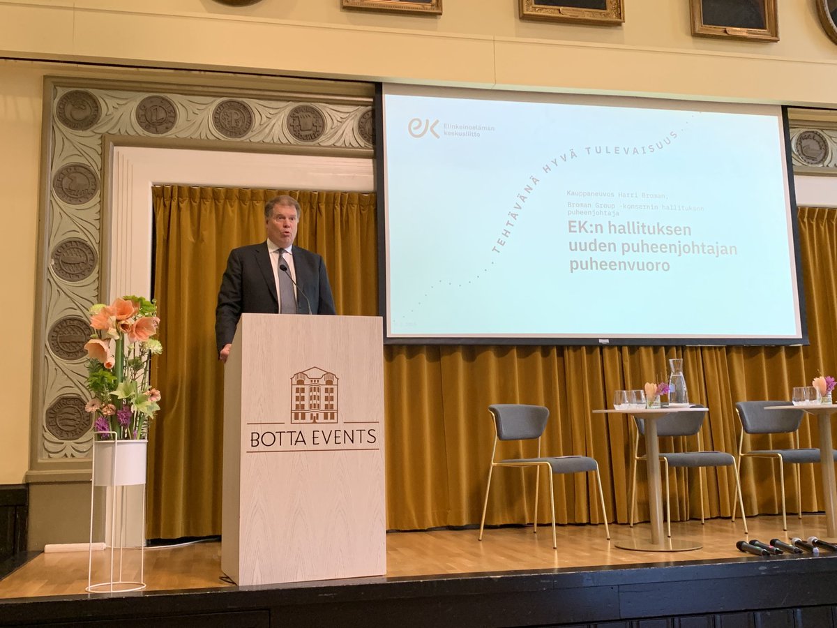 Tuplataan kahden seuraavan vaalikauden aikana Mittelstand yritysten määrä ⁦<a href="/Elinkeinoelama/">EK</a>⁩ uusi pj Harri Broman #yrittäjävaltuuskunta