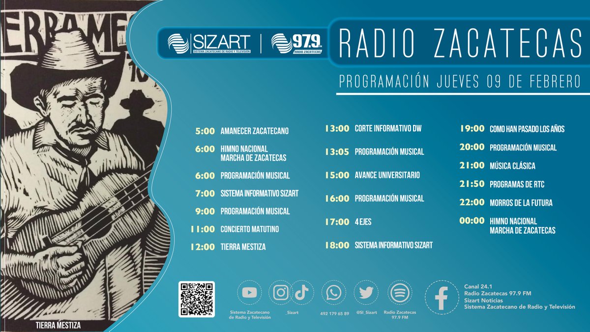 Sistema Zacatecano de Radio y Televisión on Twitter "¡Buenos Días! Les