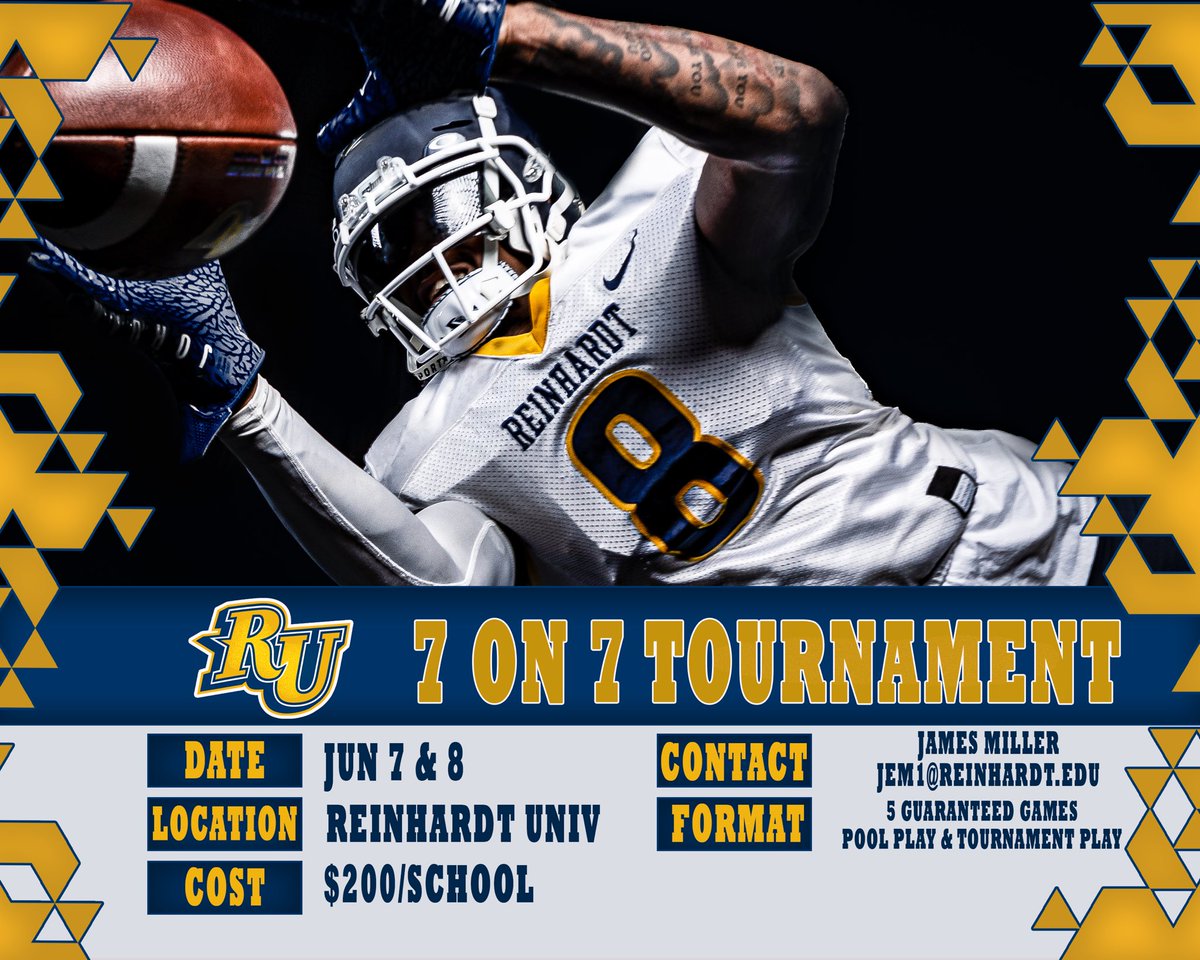 🚨 High school coaches 🚨 7 on 7 dates have been released. 2 days, June 7 &amp; 8, $200 per school per day, 5 guaranteed games, pool play and tournament play on each day