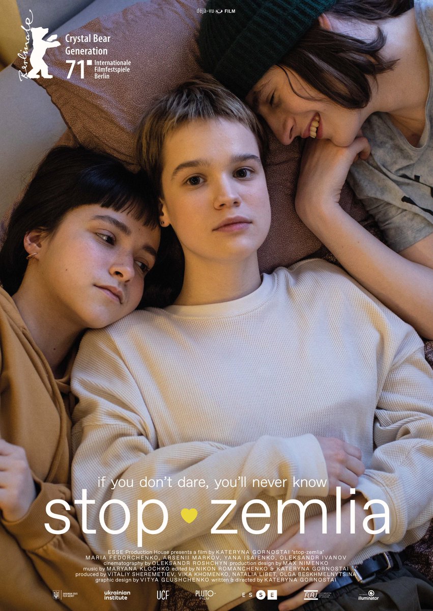 pluto_film's tweet photo. We are busy preparing for the @berlinale &amp; EFM 2023, but we are very happy to share with you that our 2021 Berlinale Crystal Bear winner STOP-ZEMLIA directed by Kateryna Gornostai is being released today in #Germany by déjà-vu Film! 😍

#plutofilm #stopzemlia #Ukraine #berlinale https://t.co/fhVvPTAifM