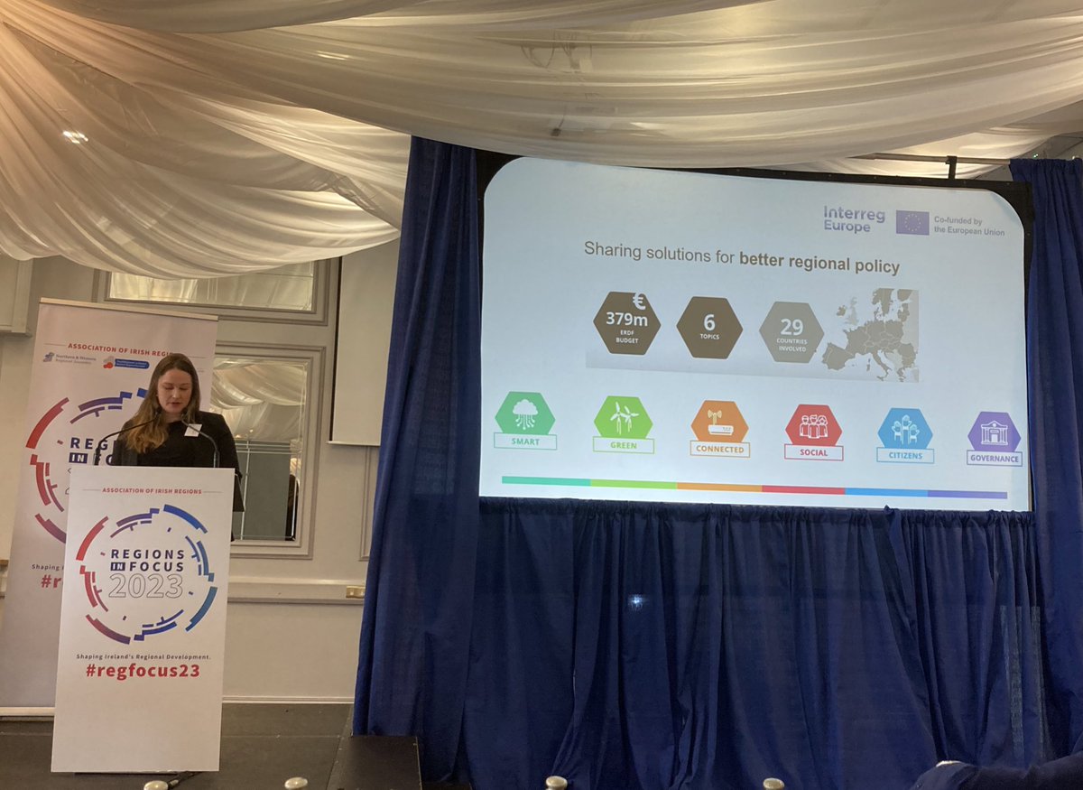 hooksieteresa's tweet photo. Interesting morning at the #reginfocus2023 conference in Monaghan learning about the many different EU Funds 🇪🇺 &amp; how they are being leveraged for regional development in 🇮🇪 #EUinmyregion https://t.co/4OYPAPQcst