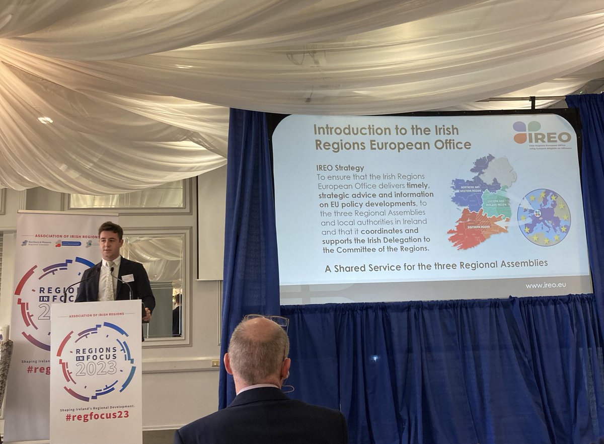 hooksieteresa's tweet photo. Interesting morning at the #reginfocus2023 conference in Monaghan learning about the many different EU Funds 🇪🇺 &amp; how they are being leveraged for regional development in 🇮🇪 #EUinmyregion https://t.co/4OYPAPQcst
