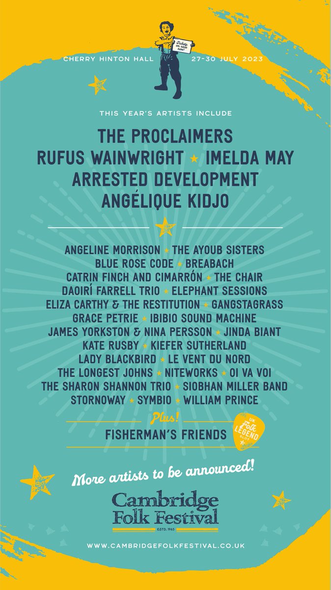 🔥So pleased to announce that I’ve been asked back to play @cambridgefolkfest 2023! 28/07/23. Last year this festival was best show I’ve ever done so feel really lucky that they’ve asked me to play the bigger stage 2 this time with my good friend @clarkecamillerimusic #Festival