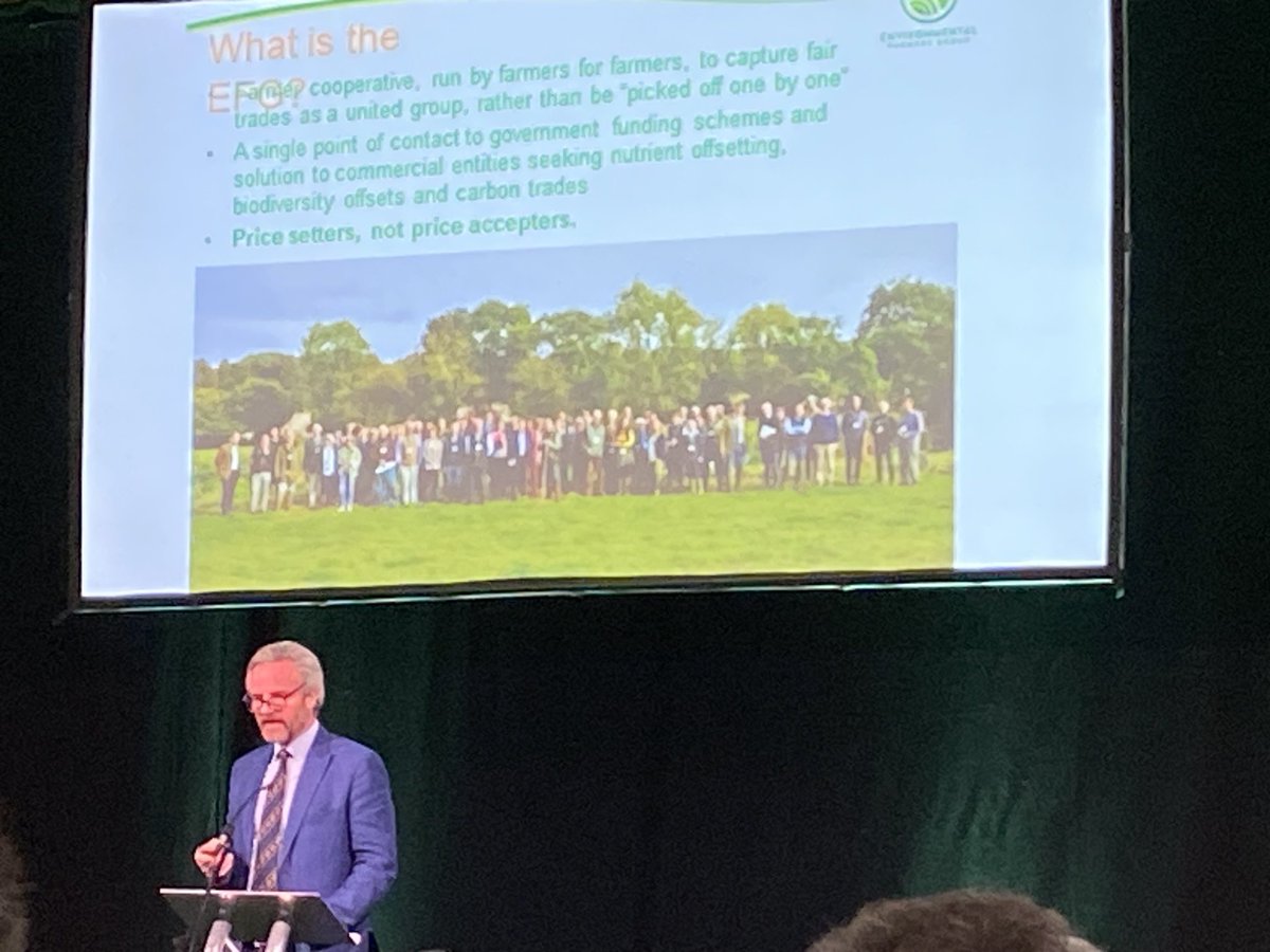 RhondaT40's tweet photo. Rob Shepherd talking about the setting up of the #EFG a farmer lead group #biodiversity #carbon #pricesetting https://t.co/Hy74P2MYQe