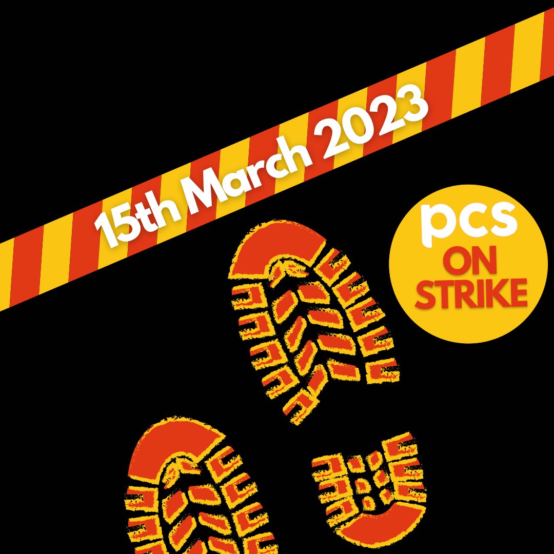 PCSDWPBrumSouth's tweet photo. 100,000 @pcs_union members in 123 government departments will walk out on 𝗠𝗮𝗿𝗰𝗵 𝟭𝟱 as strike action escalates 
More to follow.
#PCSonStrike #BlameTheGovt #RightToStrike https://t.co/qWFAlZiXPA