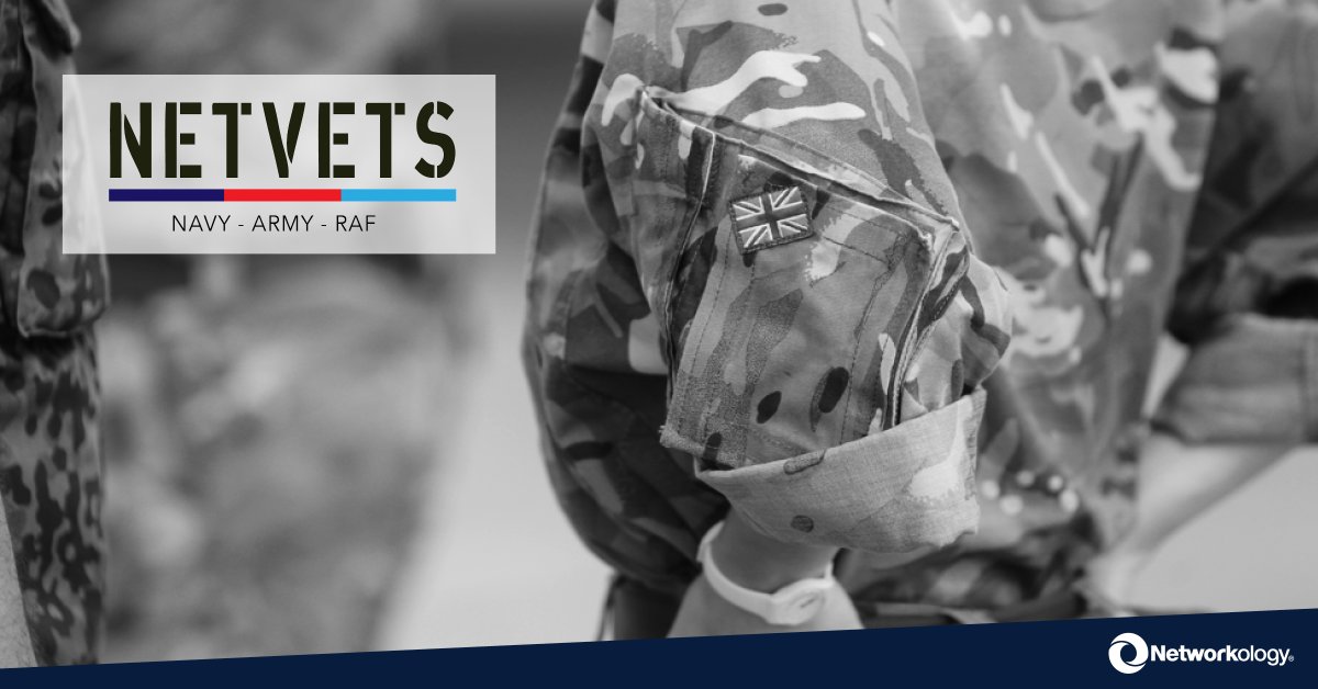Networkology's tweet photo. Working in partnership with @tech_vets our Networkology Veterans Programme (NetVets) has been a great success with ex-forces service leaders joining our team in tech roles. To sign up your interest, click here: https://t.co/ZbZPEQd1cU

#nky #veteransprogramme #exforces #netvets https://t.co/BlSYWKx89w