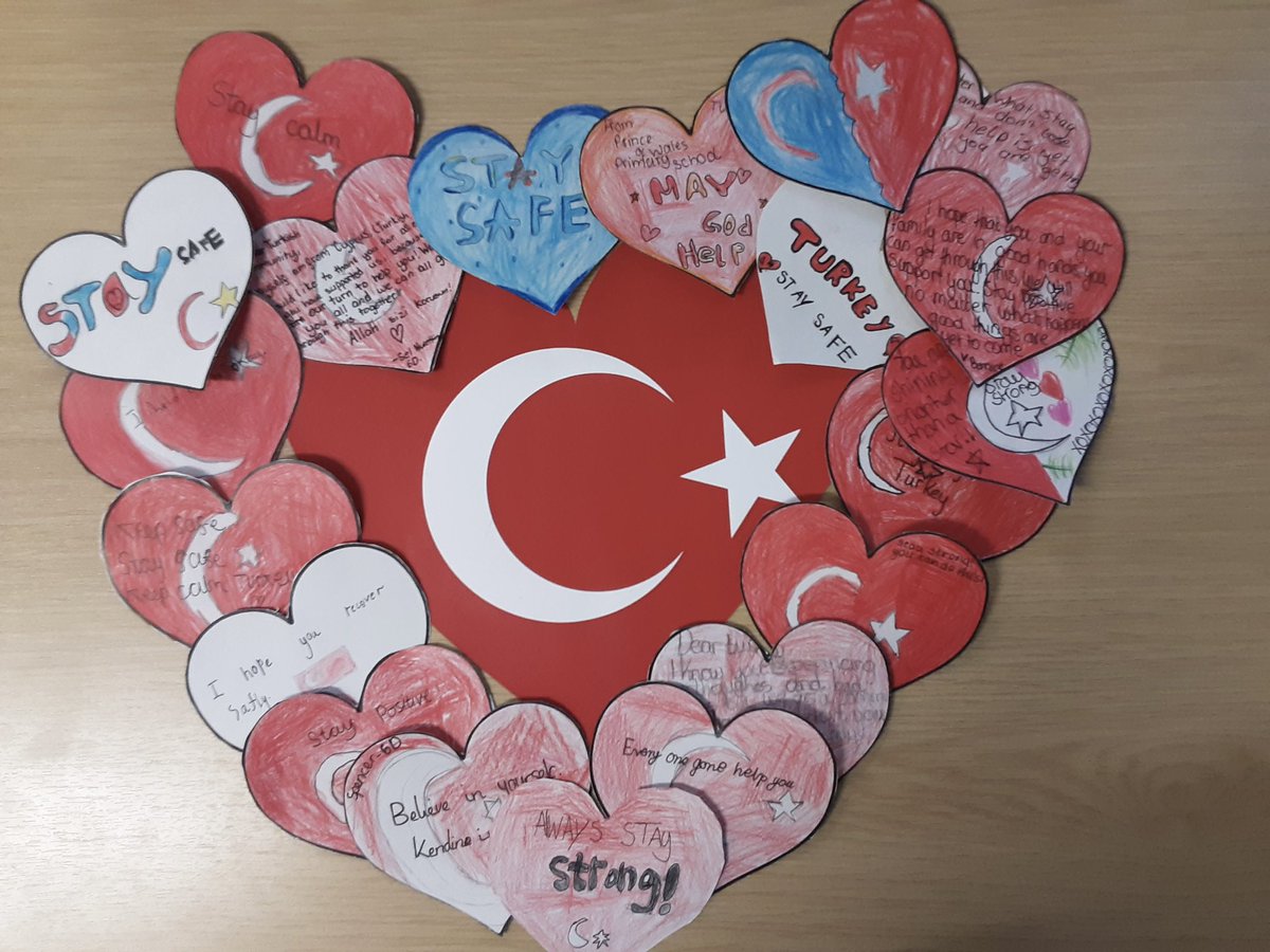 PoW_Primary's tweet photo. The pupils and staff at Prince of Wales are thinking of all those affected by the earthquake in Turkey and Syria; many in our school community have family and friends there. https://t.co/Mb7z2awNww