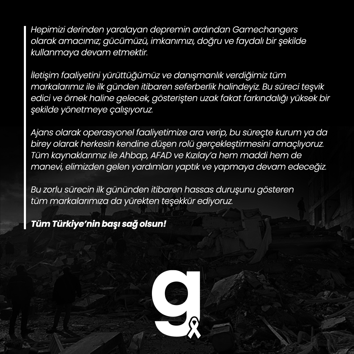 Tüm Türkiye'nin başı sağ olsun!

#BirliktenKuvvetDoğar