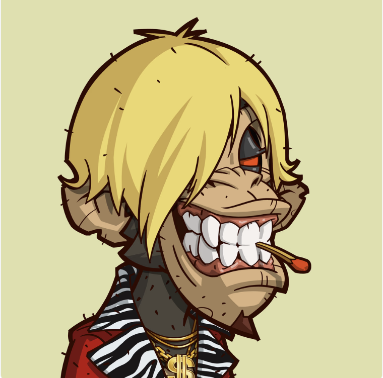 FalenaTrading's tweet photo. new entry in #AngryApesSociety , this amazing zebra pimp seems like sanji of #ONEPIECE https://t.co/mHlYf3RJ0t