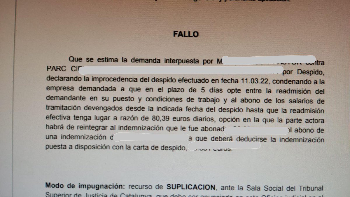 Beatriz86615952's tweet photo. Muy satisfechos después de que la Administración cese a un trabajador para evitar aplicar la Ley 20/21, alegando motivos económicos, y se encuentra con esta sentencia!!.
No todo vale y afortunadamente aún quedan jueces que aplican el derecho. Seguimos !!! https://t.co/MilUKNtRco