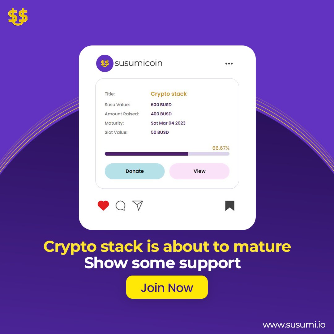 Susumicoin's tweet image. Offer a helping hand to your neighbors or community: You don't have to go far to make a difference. Look for opportunities to help those in your own neighborhood or community.
Click here: susumi.io
#susumicoin #getsusu #raisefund #susu #Crowdfunding