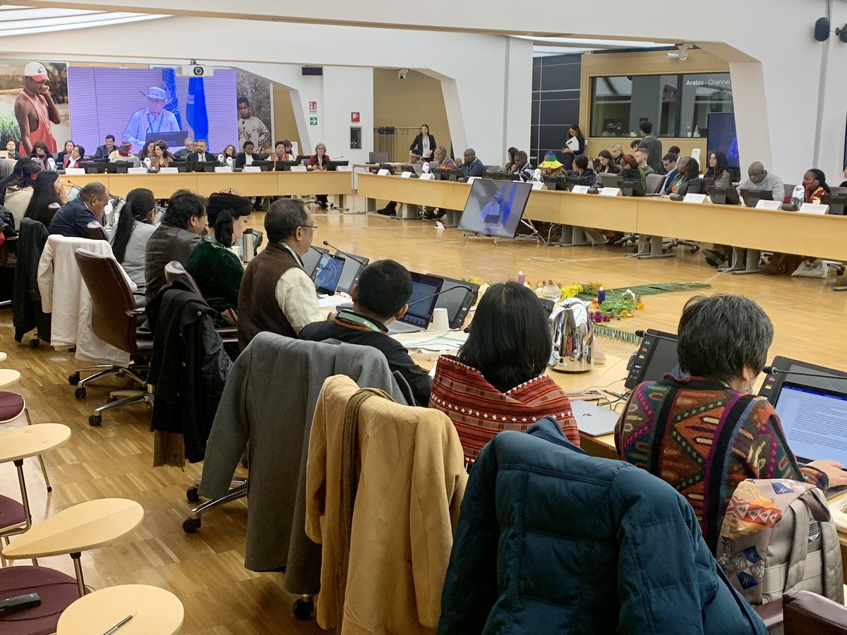 Opening of the #Indigenous Peoples Forum at @IFAD. Thanks AVP and @landcoalition co-chair @Jo_Puri for recognising the importance of #landrights and IFAD’s commitment as a member of ILC.