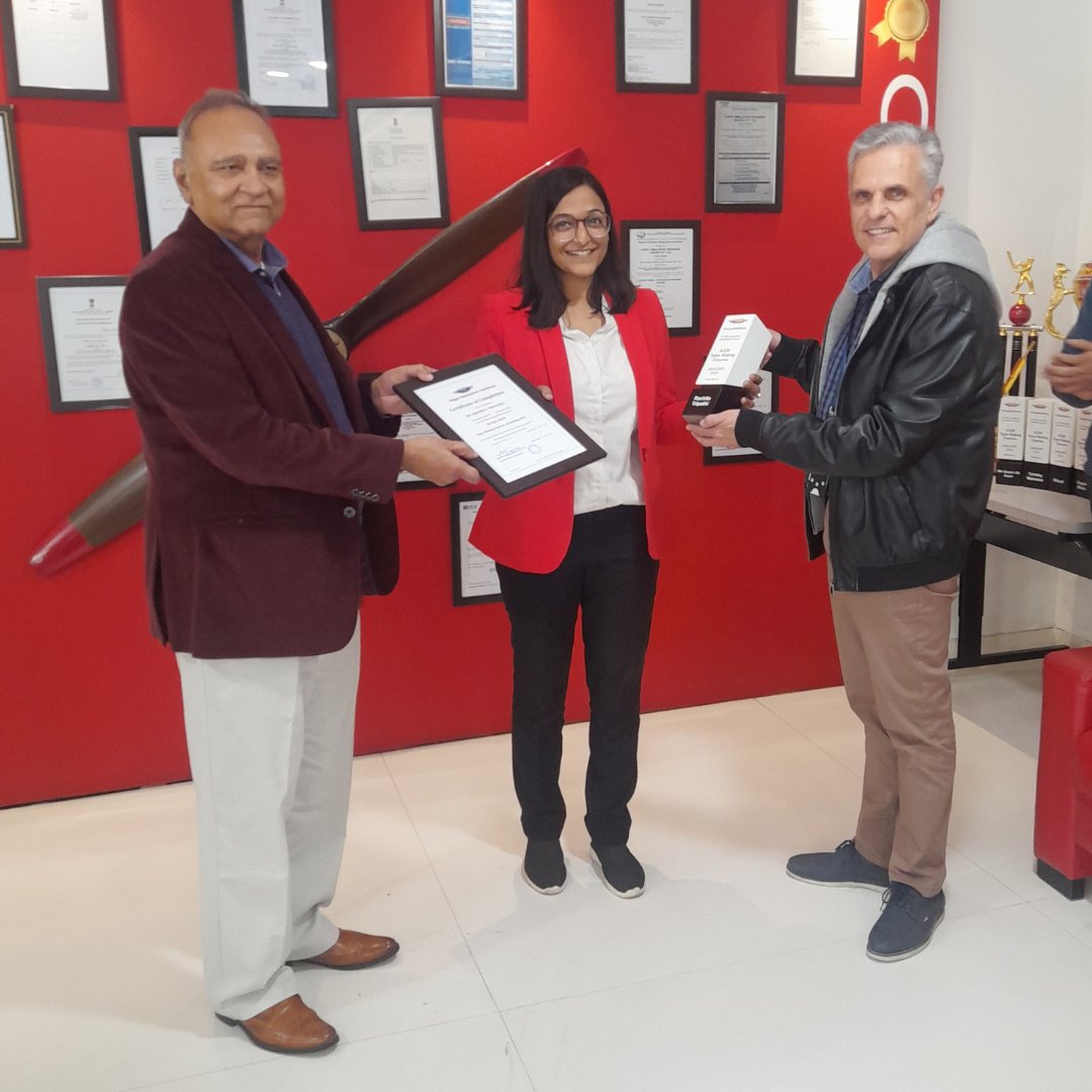 fstc_india's tweet photo. Today, we held Batch Graduation Ceremony at FSTC, where students completed their #A320 #TypeRating. They embark on new journey, we wish them all the best.#RachitaTripathi #Priyanka #Shivali #SatyamShukla #SuyashMishra #VaibhavYadav #TanishqMakwana #DeepakRana #MirQasimAliAoun https://t.co/3snKZwo8Pb