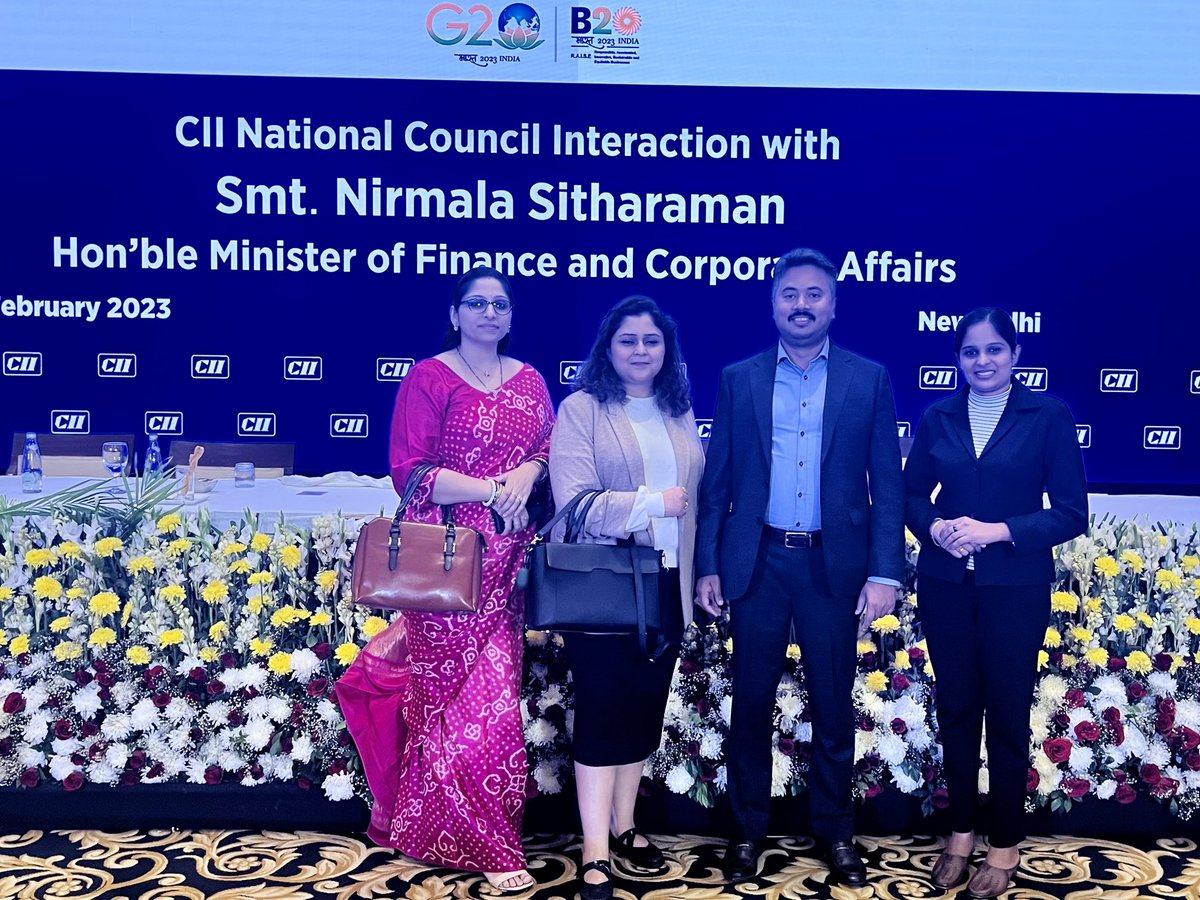 SwayamOdisha's tweet photo. Attended the @FollowCII post-budget interaction session in New Delhi where smt @nsitharaman interacted with members of the National Council of Confideration of Indian Industry along with @FollowCII President Shri Sanjiv bajaj DG CII @CB_CII and other dignitaries. https://t.co/mpCzzBw7sR