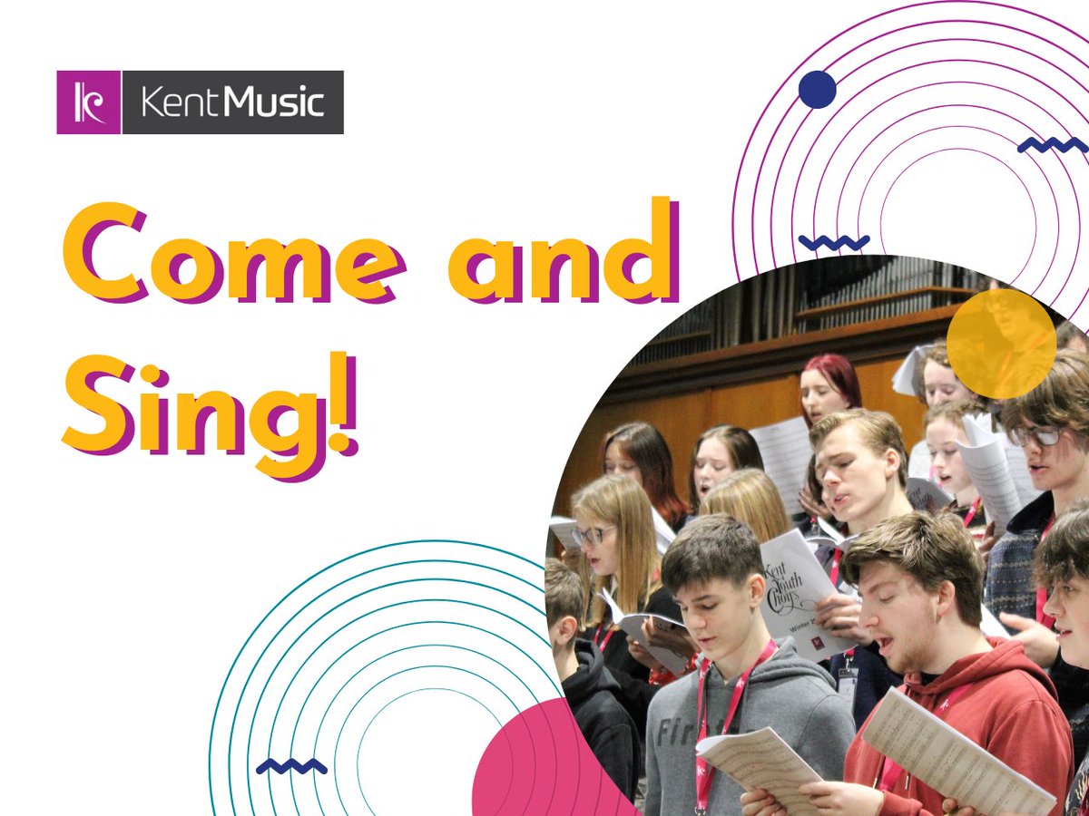 KentMusic's tweet photo. There's still time to sign up for Come and Sing next week! 

Join us for an exciting two days of learning with a fun group of young people from across Kent, who love singing just as much as you do. 

Places are limited. Find out more here: https://t.co/1A0czuIa1L https://t.co/zn3oy3ORMs
