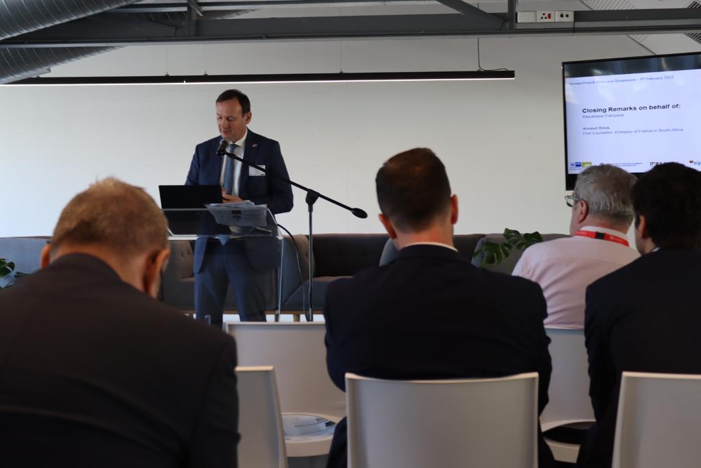 FrenchEmbassyZA's tweet image. On the sidelines of the #MiningIndaba, France and Germany held a symposium engaging in critical issues such as the just energy transition, sustainability, technology and the future of mining in Africa. @brgm_fr @FSACCI @GermanEmbassySA