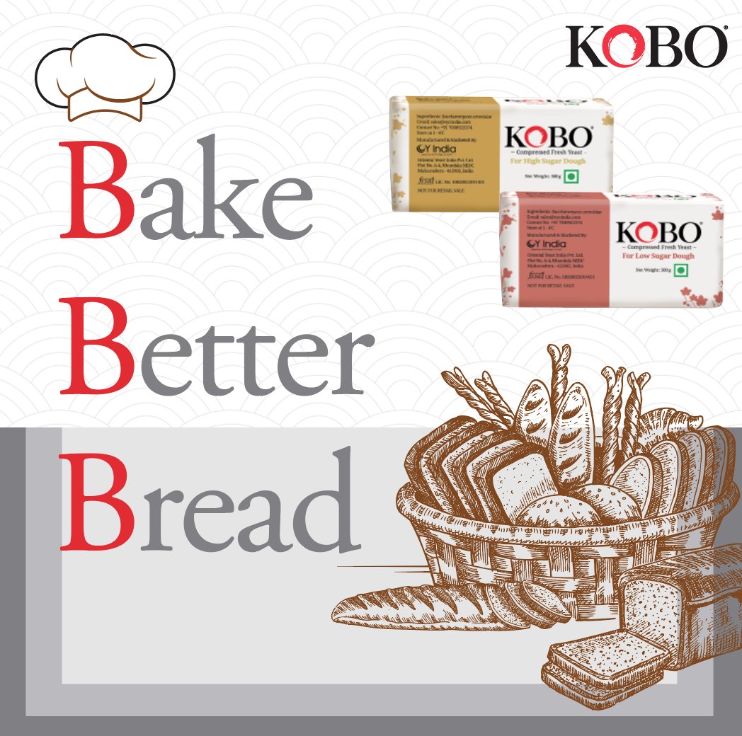 OrientalYeast's tweet image. What makes a bread perfect? To start with, the right ingredients. 

KOBO yeast &amp;amp; bakery ingredients have been proven to impart numerous quality benefits to the bread such as-Texture, Mouthfeel &amp;amp; unique Aroma. 

#BakeBetterBread with KOBO!

#OrientalYeastIndia #OrientalYeast #KOBO