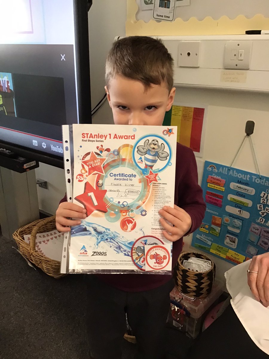 We have a super star swimmer in Nursery 🌟 Well done we are very proud of you 🏊 <a href="/DartonPrimary/">Darton Primary Sch</a>