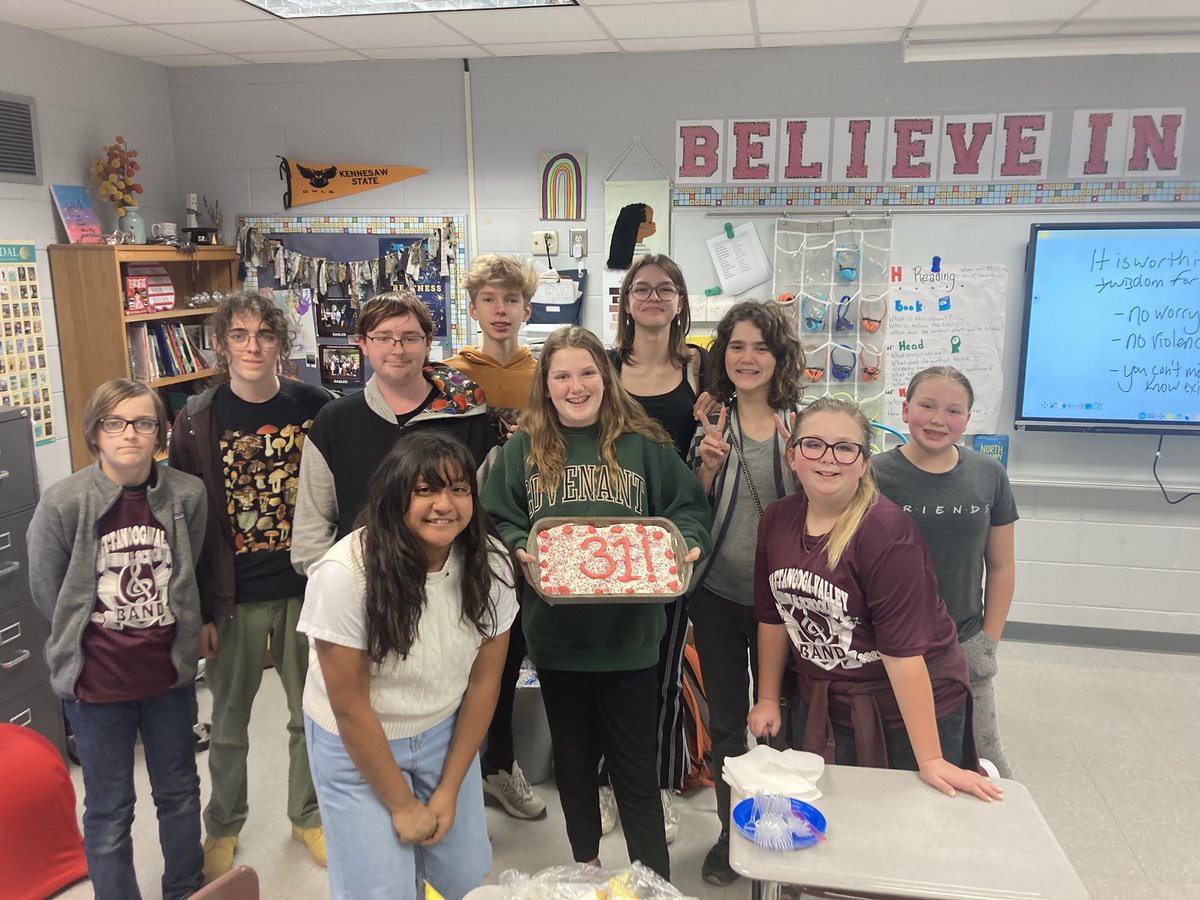This week the CVMS academic team won their first match of the season, defeating Rossville Middle 31-29. At practice the next day, the celebrated the victory with cake! We are so proud of these scholars and can't wait to see how they do the rest of the season!